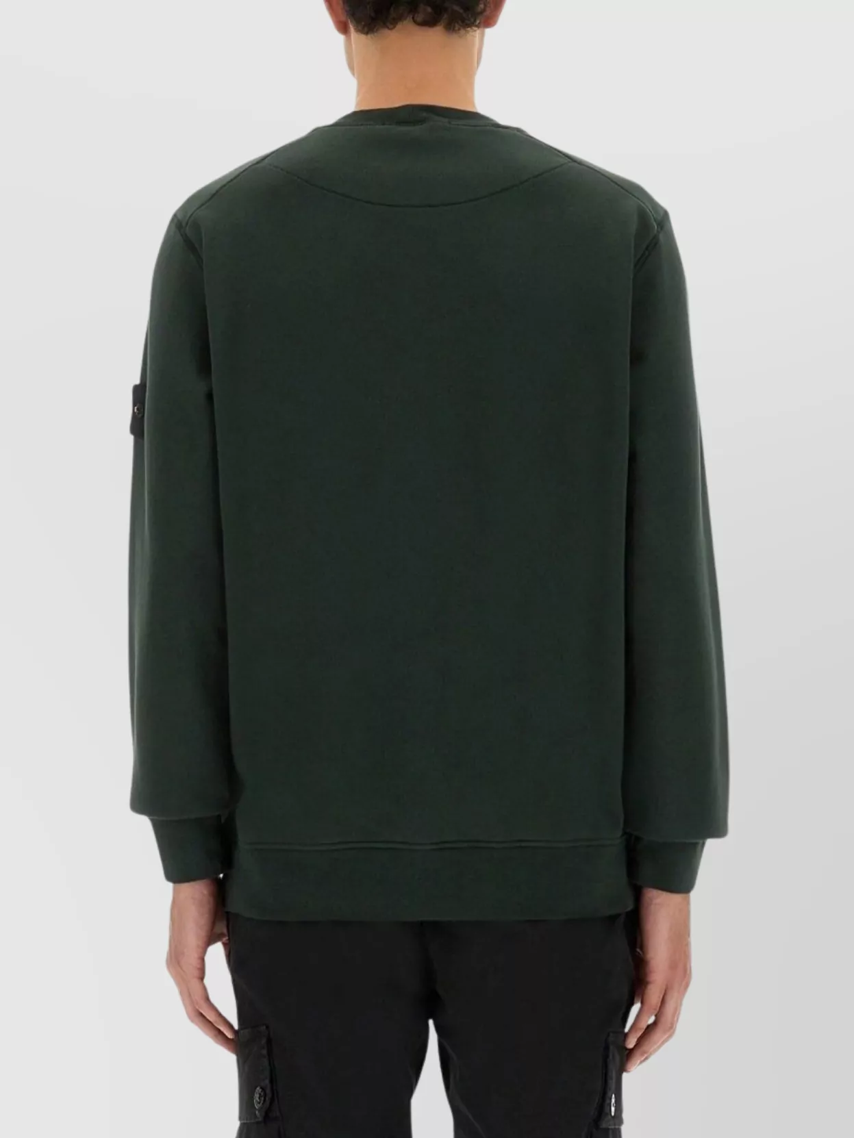 Stone Island Crew Neck Sweater Ribbed Cuffs