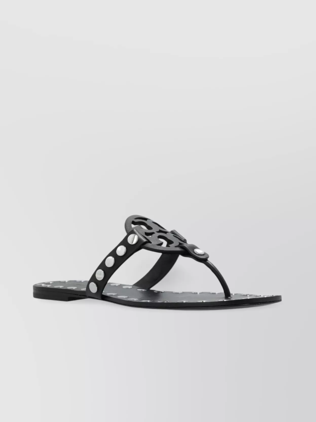 Tory Burch Studded Leather Flat Sandals