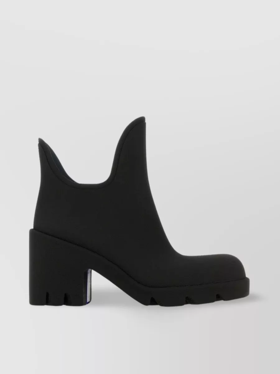 Shop Burberry Marsh Ankle Boots In Rubber In Black