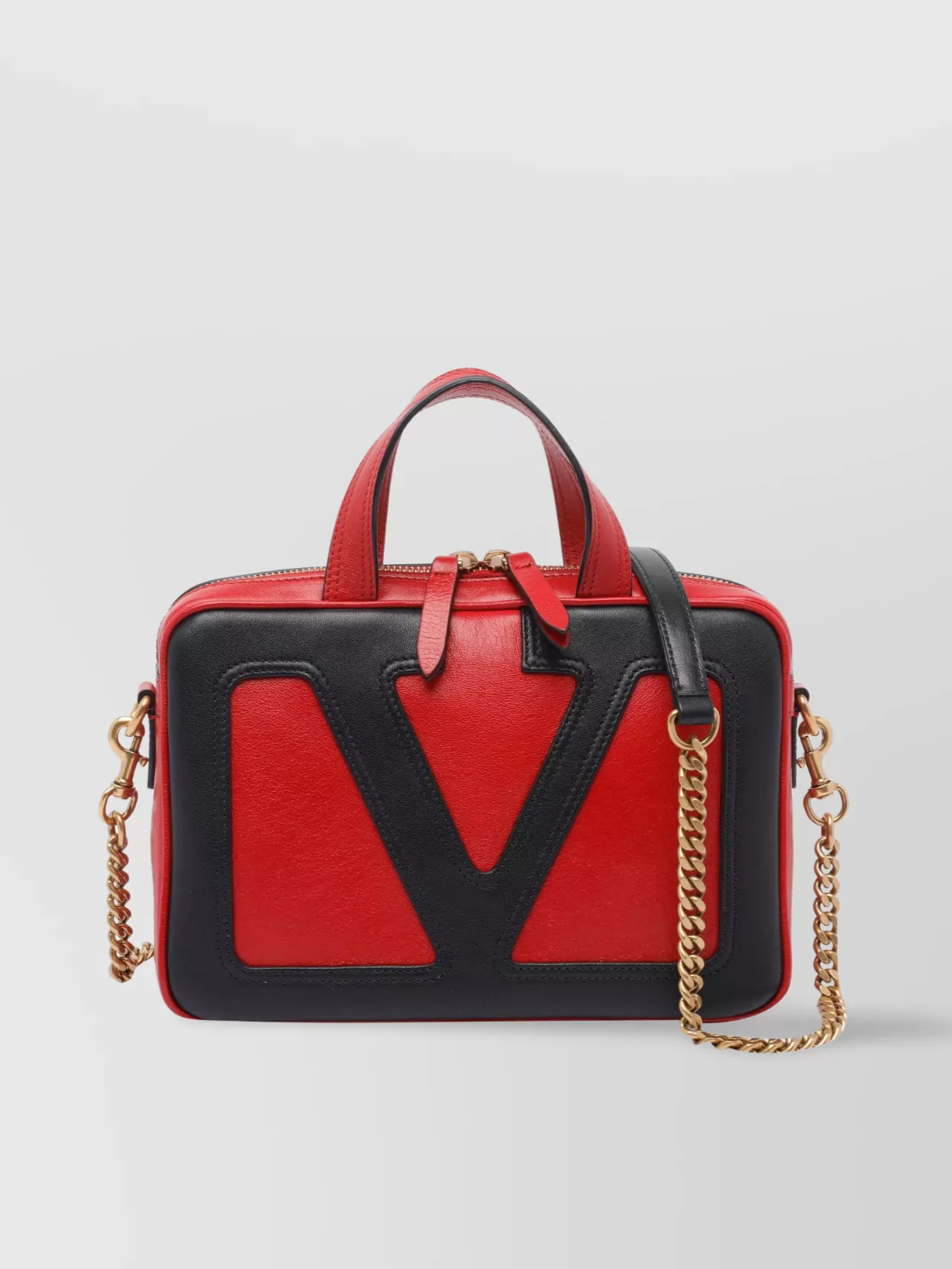Valentino Shoulder Bag With Chain Strap And Double Handle
