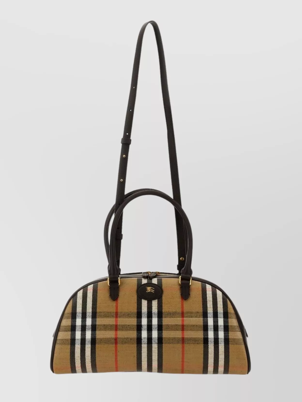 Burberry "Highland" Check Pattern Bag With Adjustable Strap