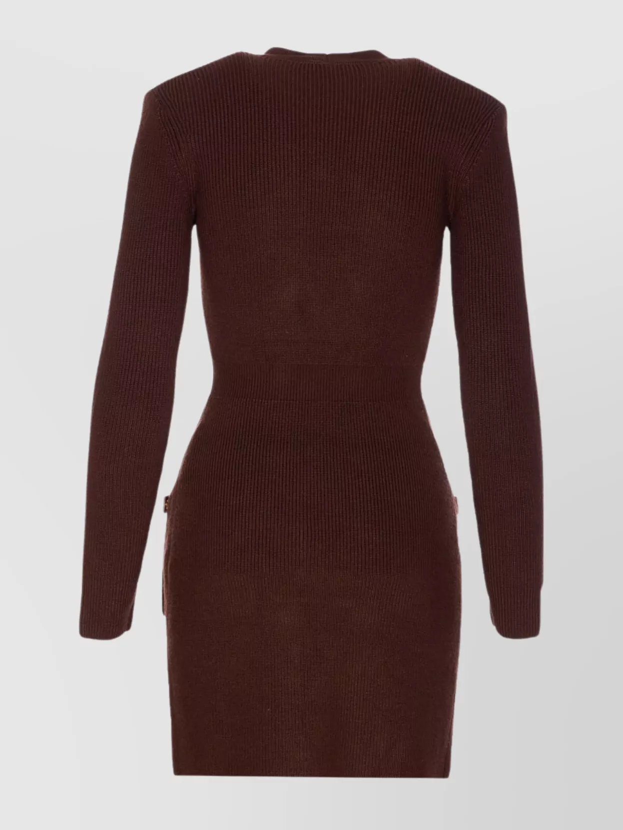 Elisabetta Franchi Knit Dress With V-Neck And Pockets