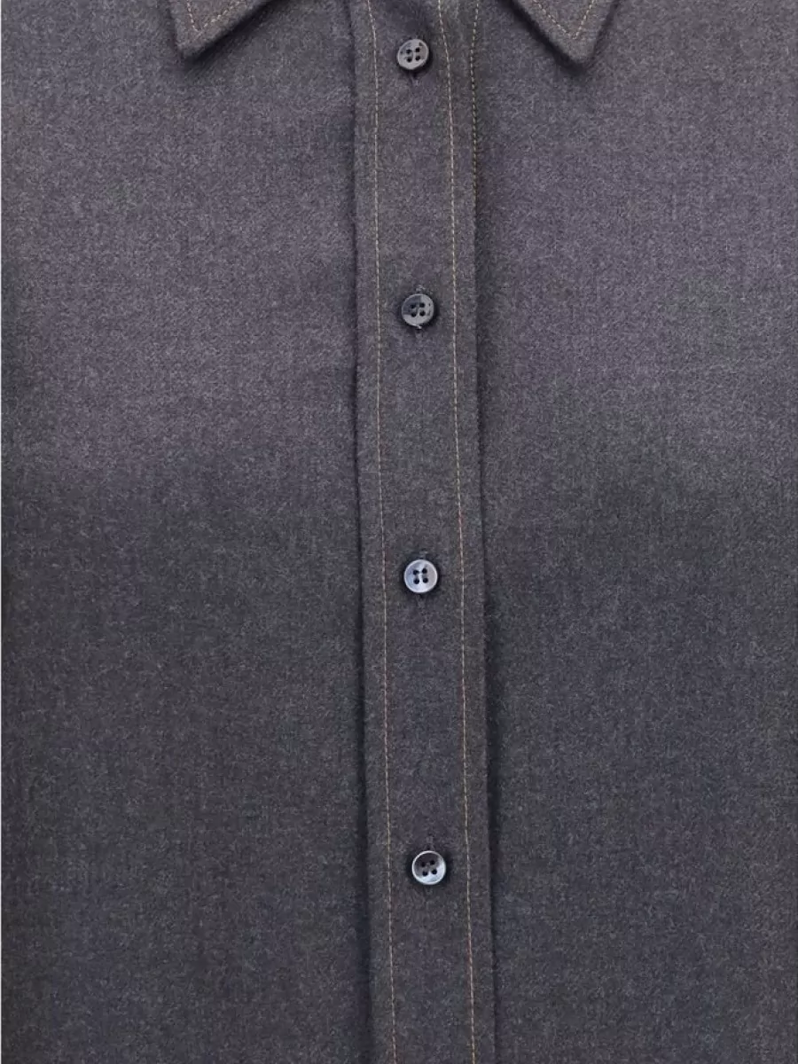 Brunello Cucinelli Wool Dress Shirt