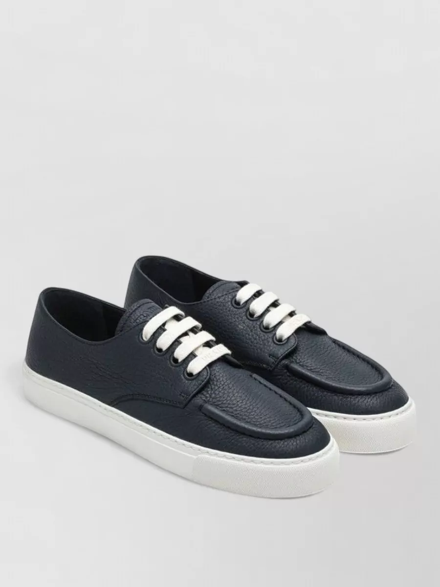 Prada leather low-top sneakers