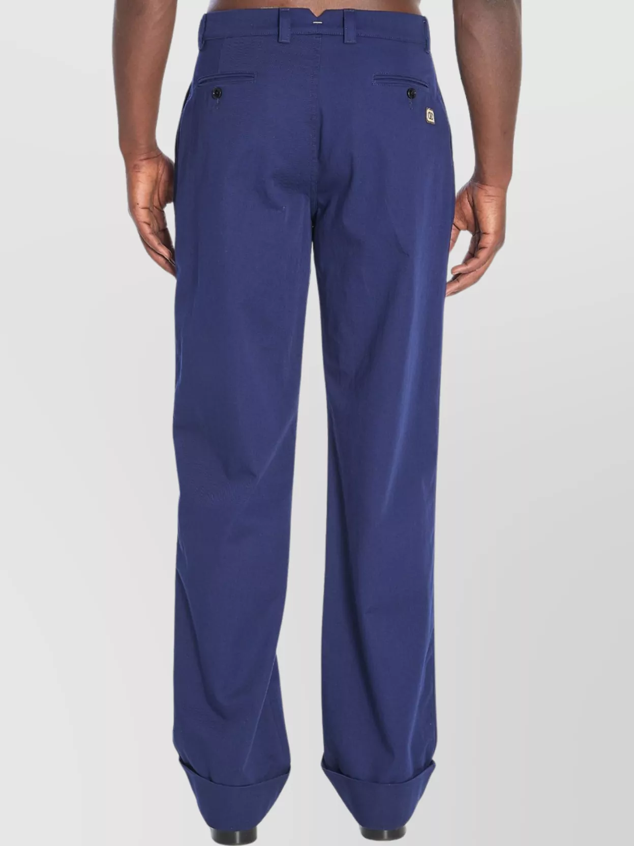 Valentino Garavani Tailored Cotton Trousers Pleats
