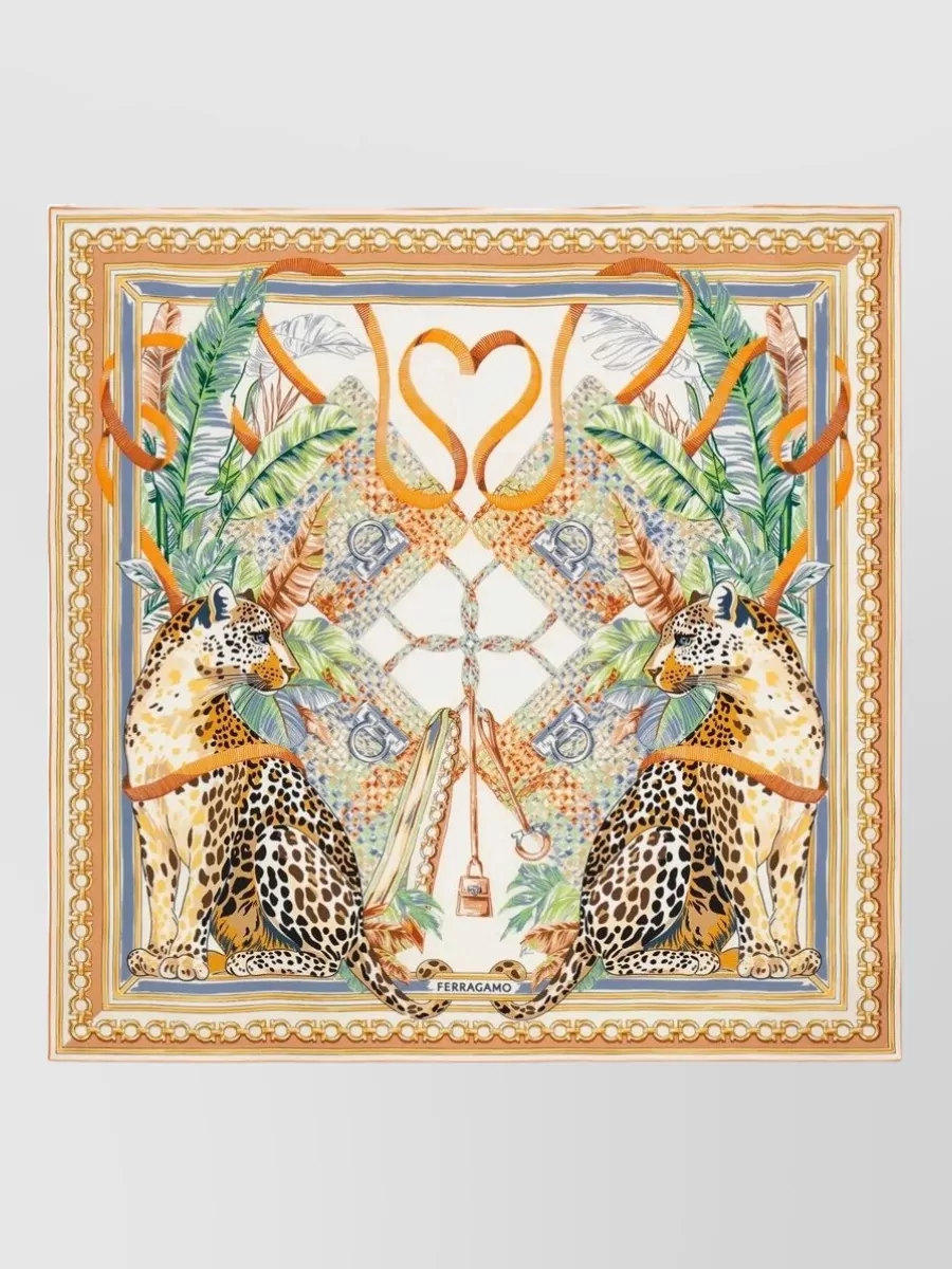 Ferragamo Silk printed scarf