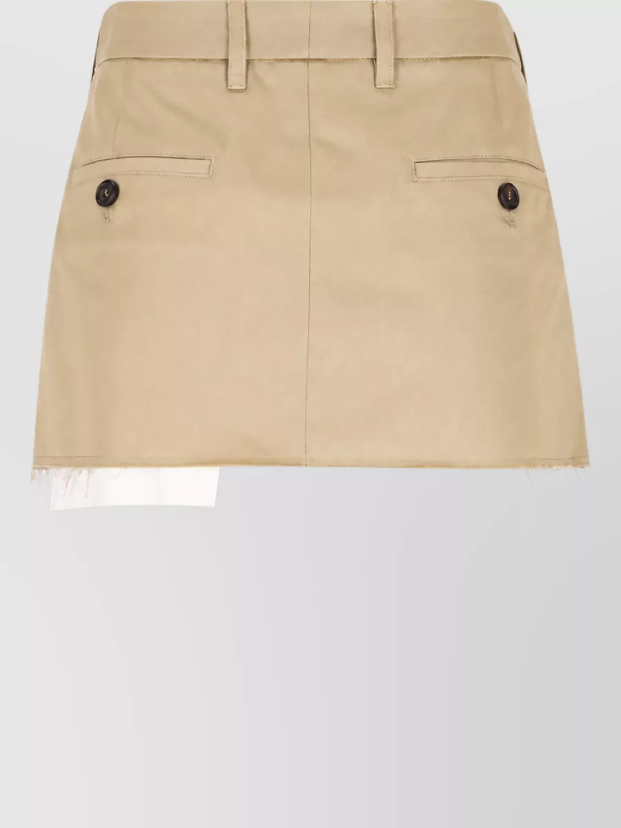 Miu Miu cotton knee-length skirt