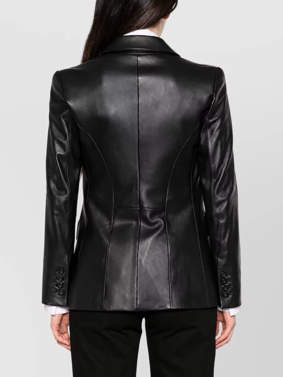 Emporio Armani Lamb Leather Blazer Jacket