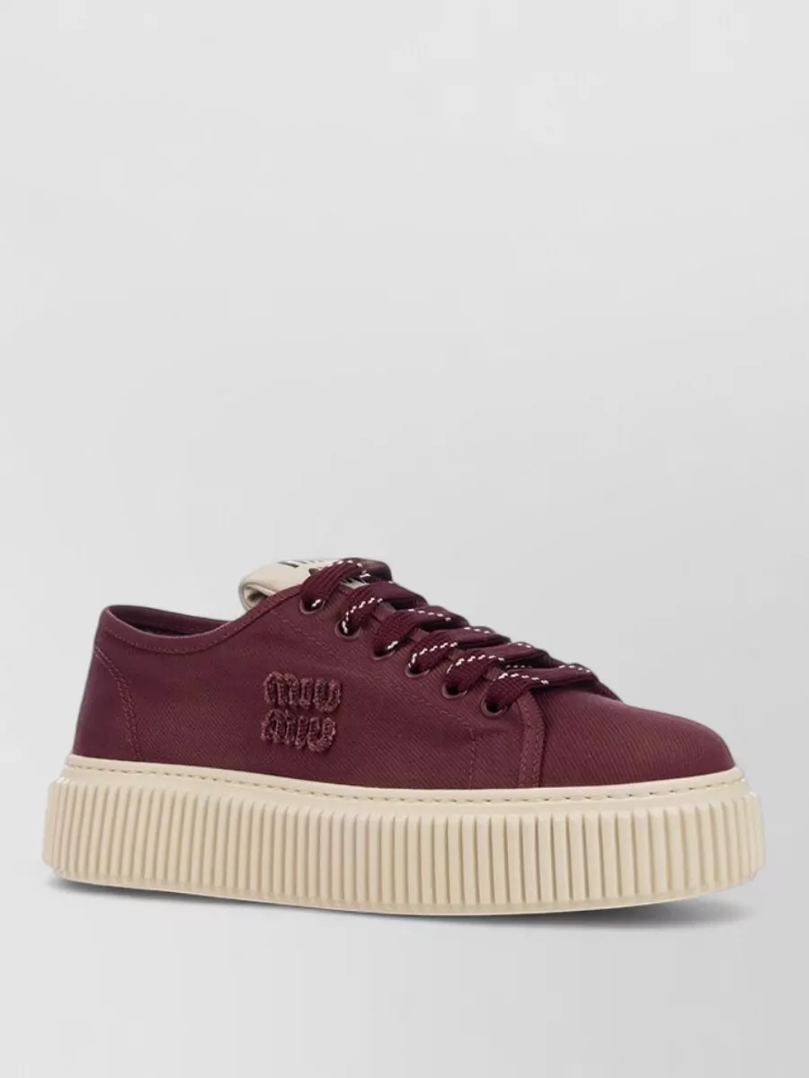 Miu Miu canvas sneakers