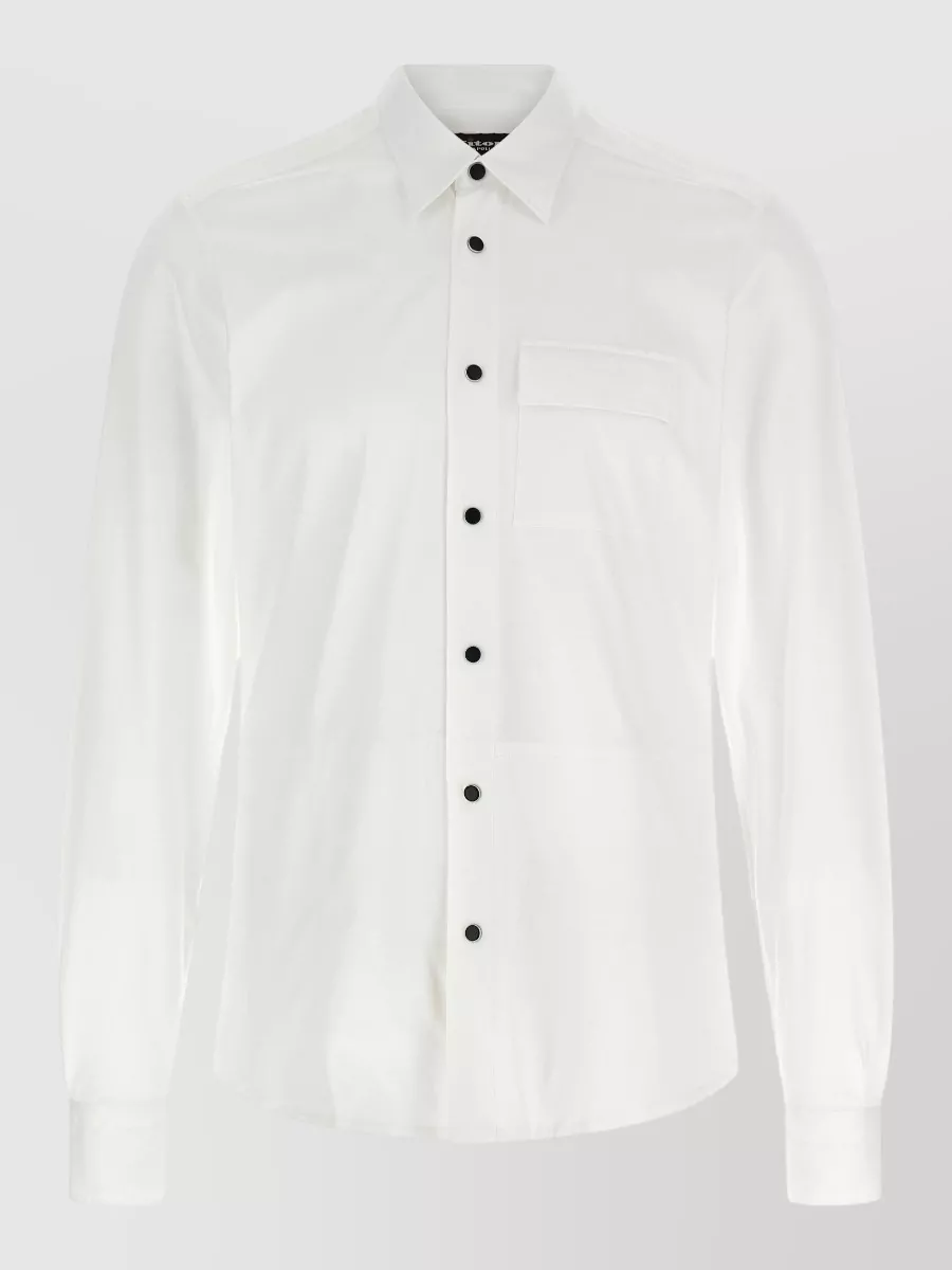 Kiton cotton buba long-sleeve shirt