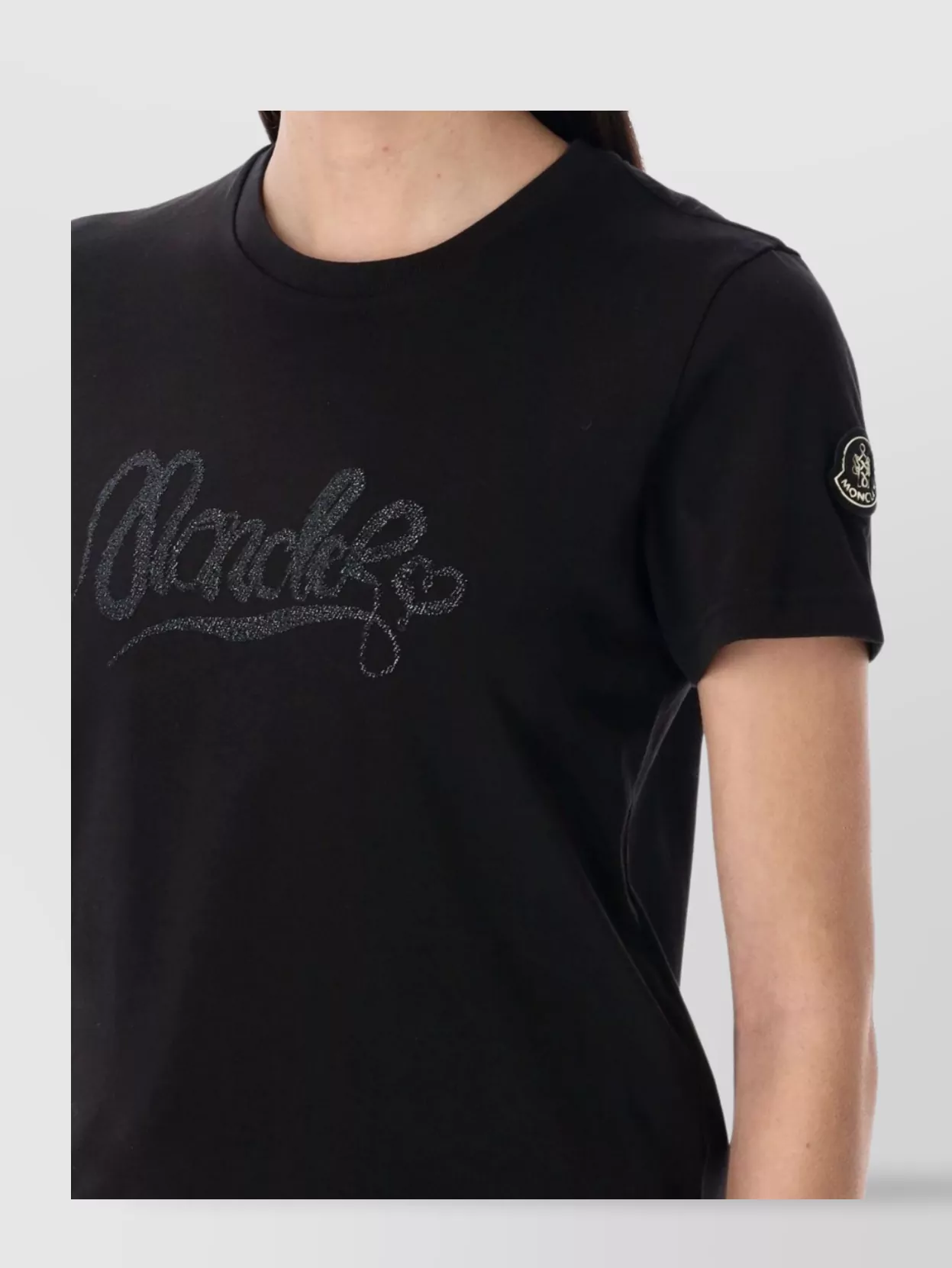 Moncler Crew Neck Embroidered Short Sleeves Top