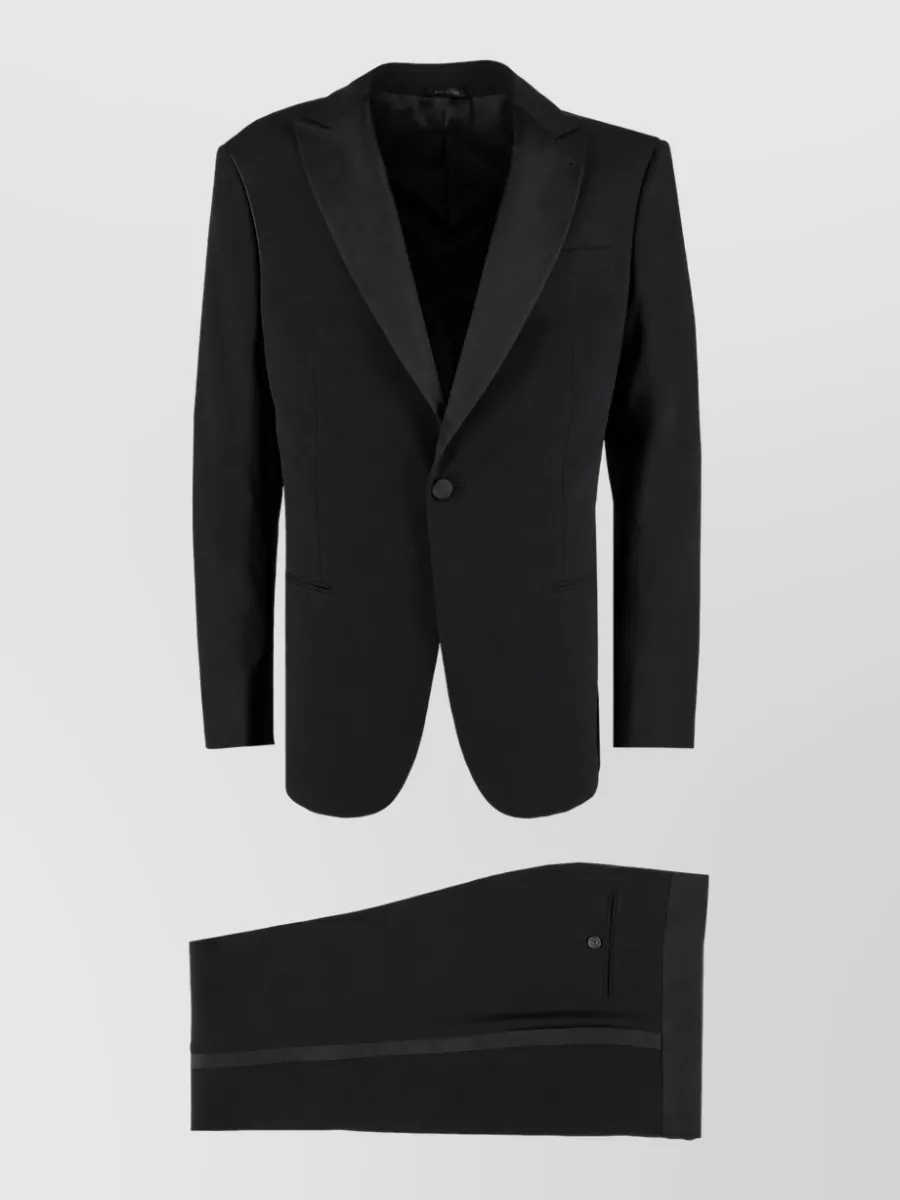 Giorgio Armani virgin wool single breasted coat