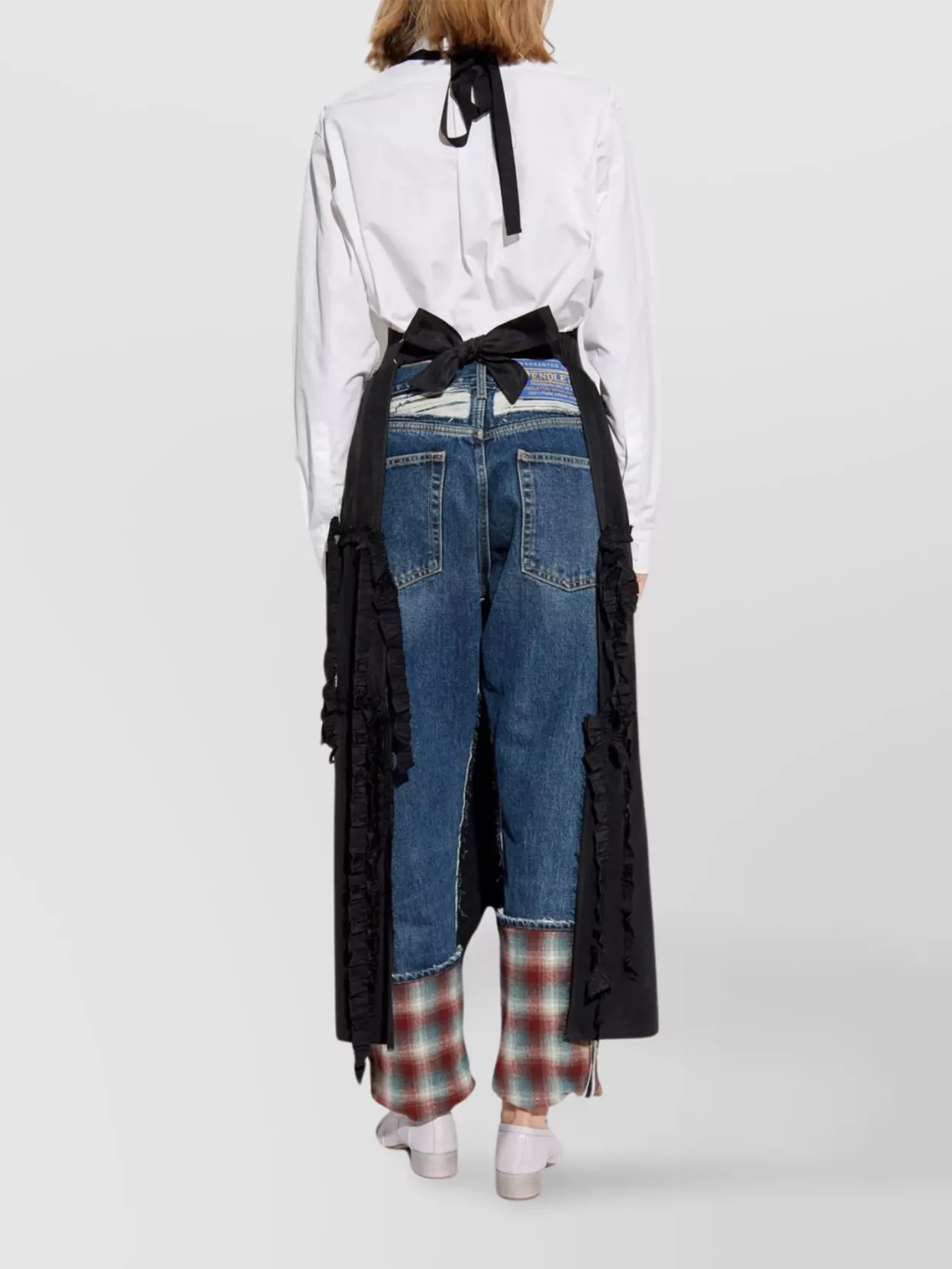 Maison Margiela Layered Halterneck Overdress Ruffled Detailing