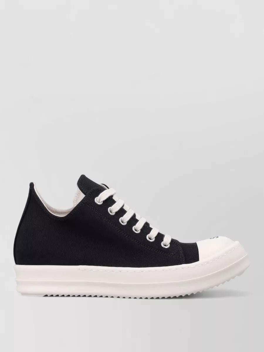Rick Owens Drkshdw Canvas Low-Top Lace-Up Sneakers