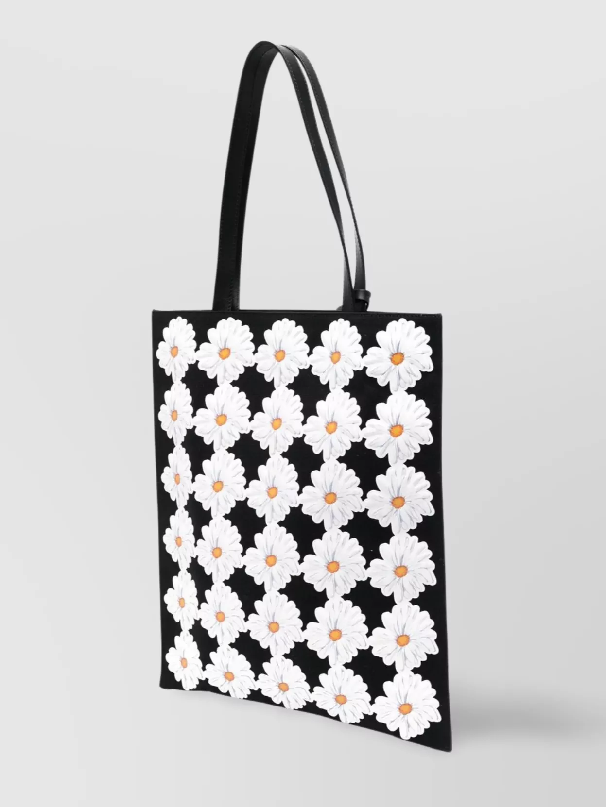 MOSCHINO DAISY FLORAL APPLIQUÉ TOTE BAG