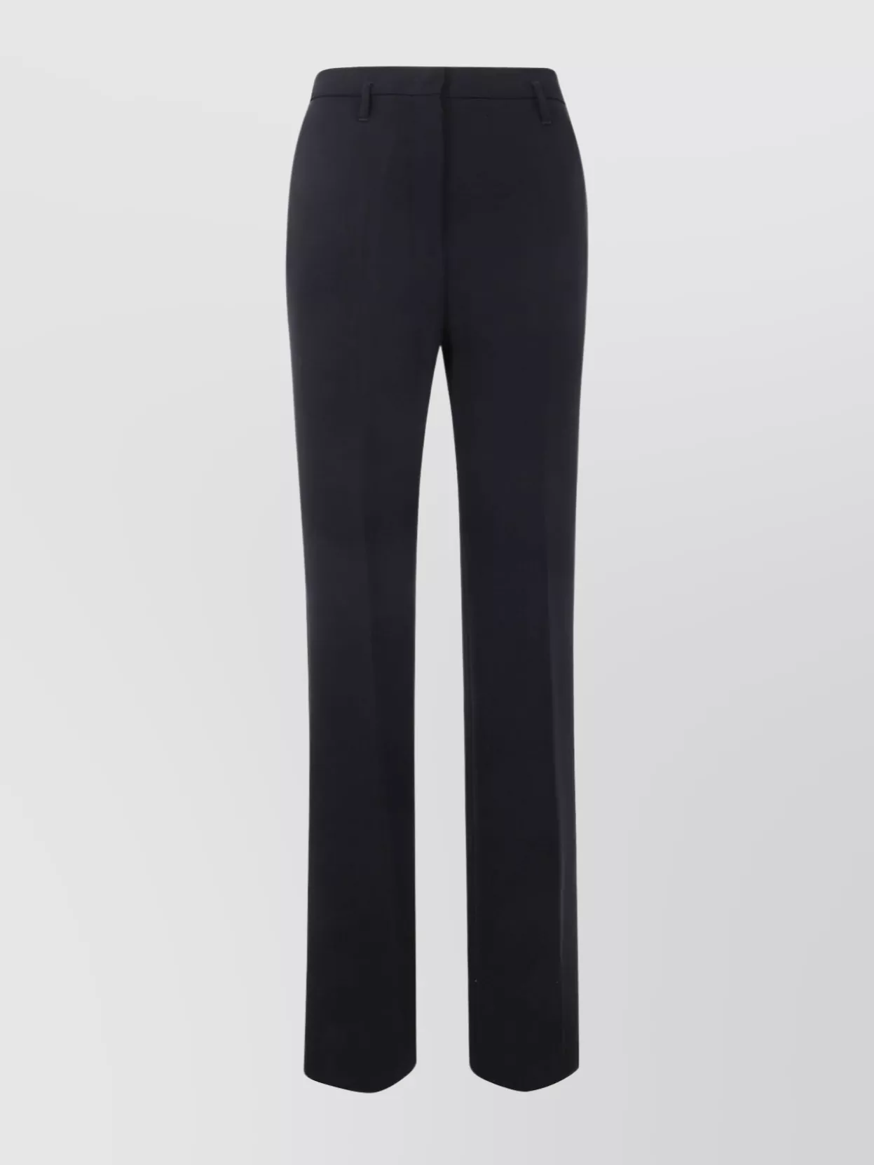 S Max Mara High Waist Flared Leg Trousers With Side Pockets