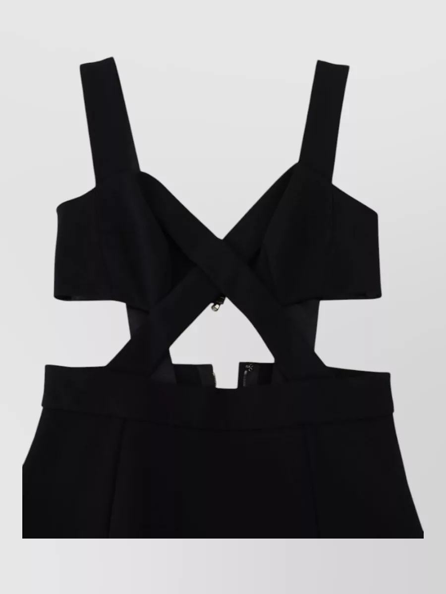 Dolce&Gabbana viscose sweetheart neck cutout bodycon midi dress