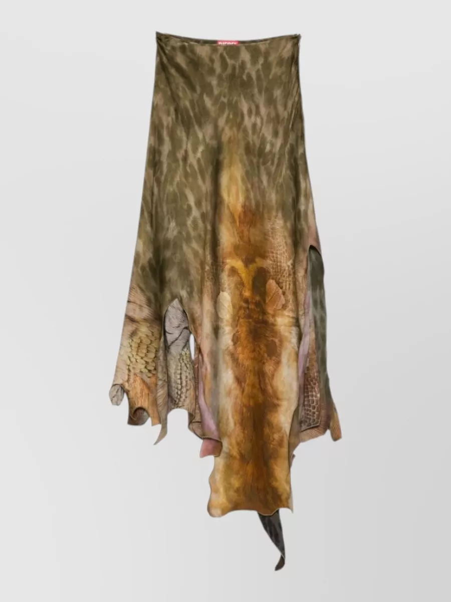 Diesel Asymmetric Midi Skirt