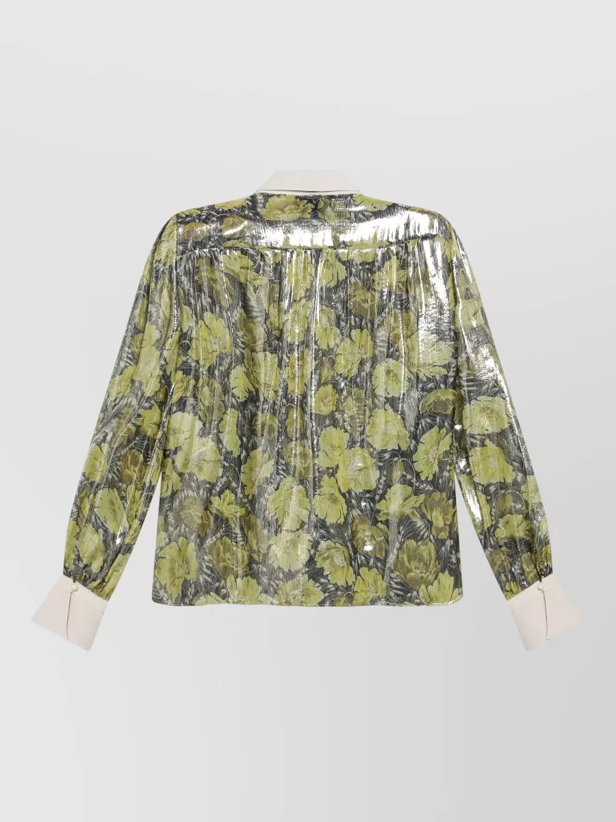 Valentino Printed Lurex Shirt