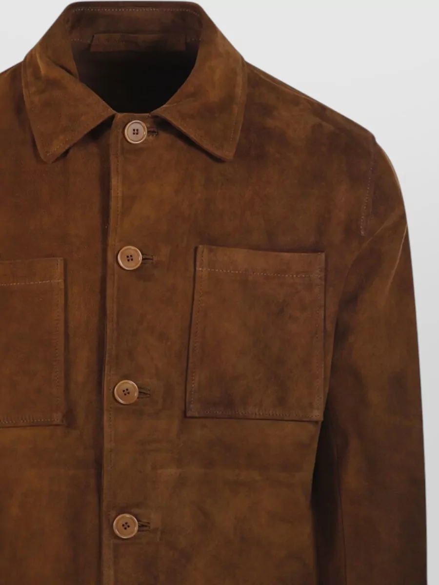 Salvatore Santoro Shearling Leather Coat