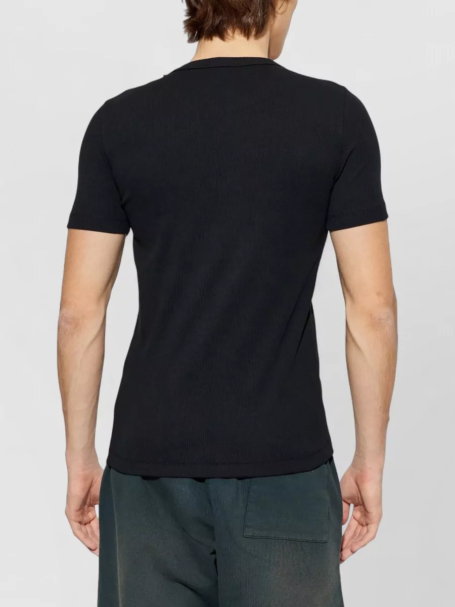 Diesel Ribbed Crew Neck Short Sleeve T Shirt