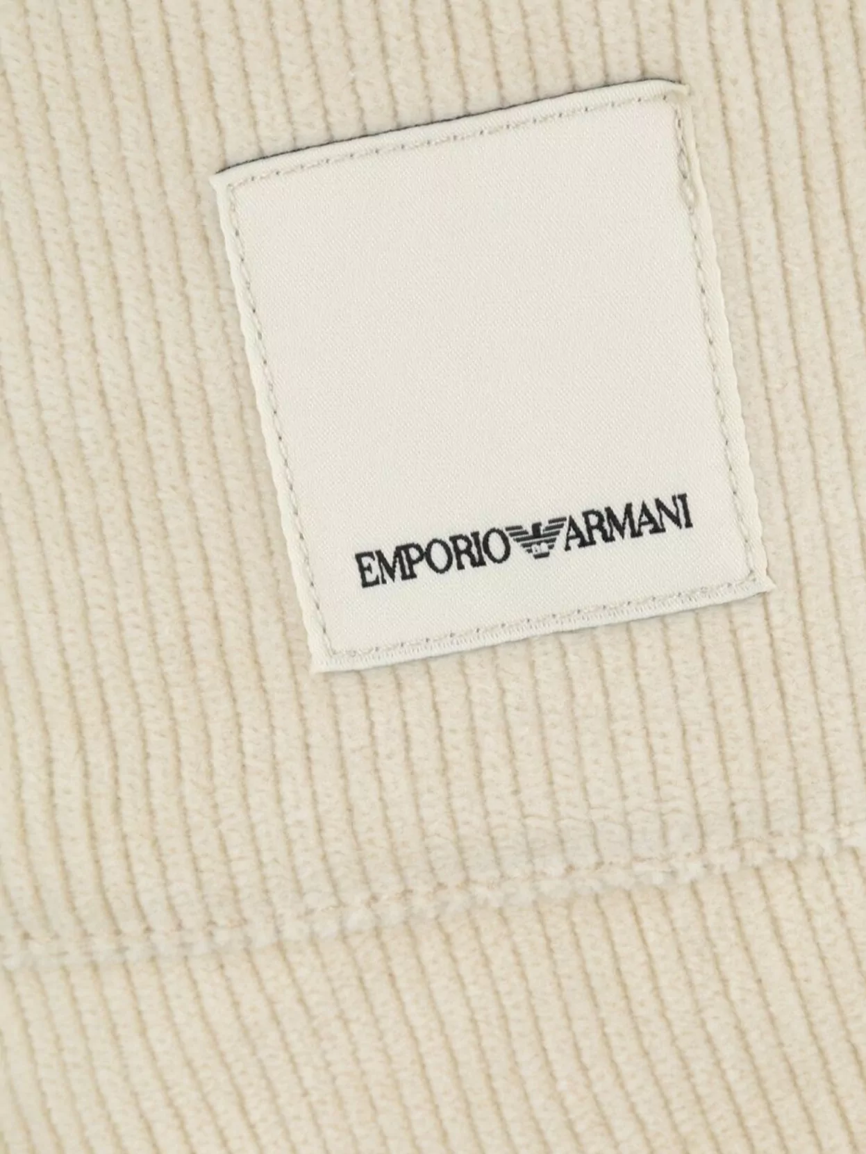 Emporio Armani Corduroy Trousers With Back Pockets And Belt Loops In Neutrals
