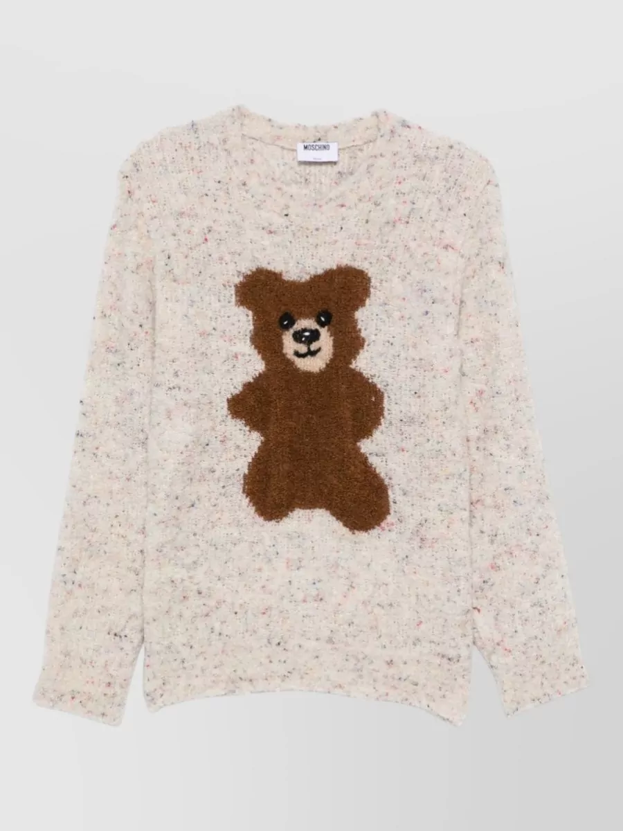 Moschino silk crewneck jumper