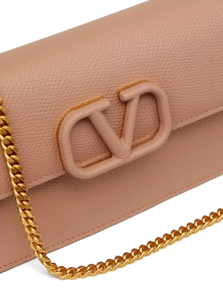 Valentino Garavani Vlogo Signature Leather Shoulder Bag