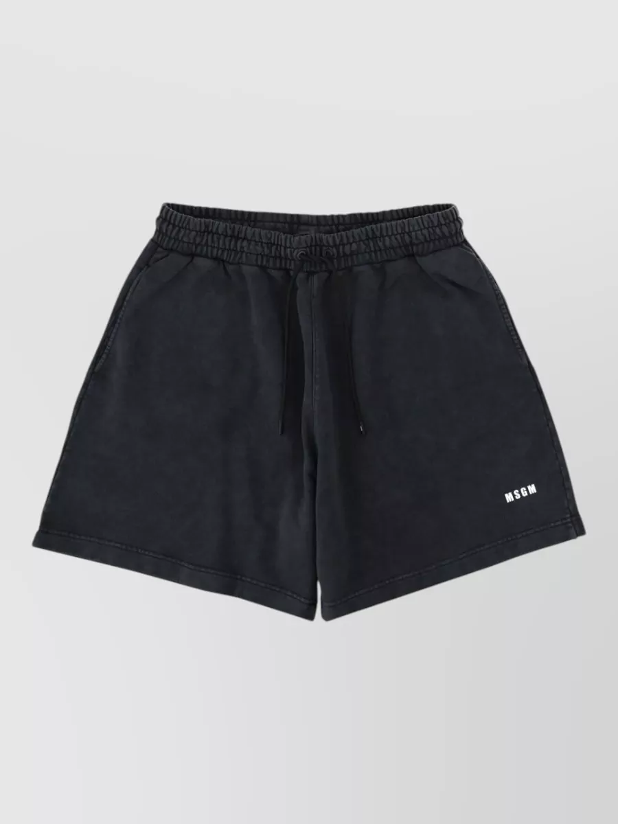 MSGM cotton swim shorts