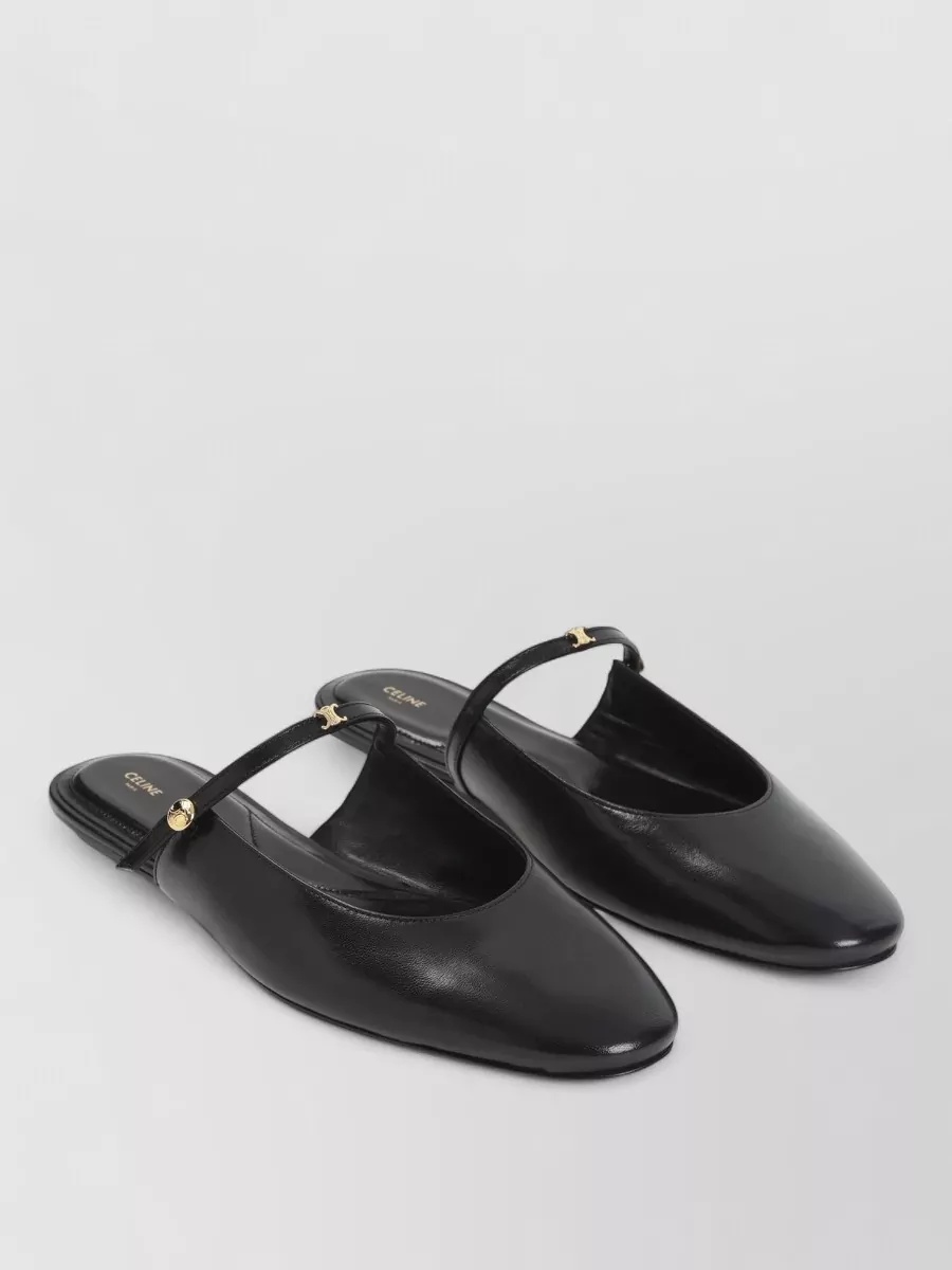 Celine leather ballerina mules