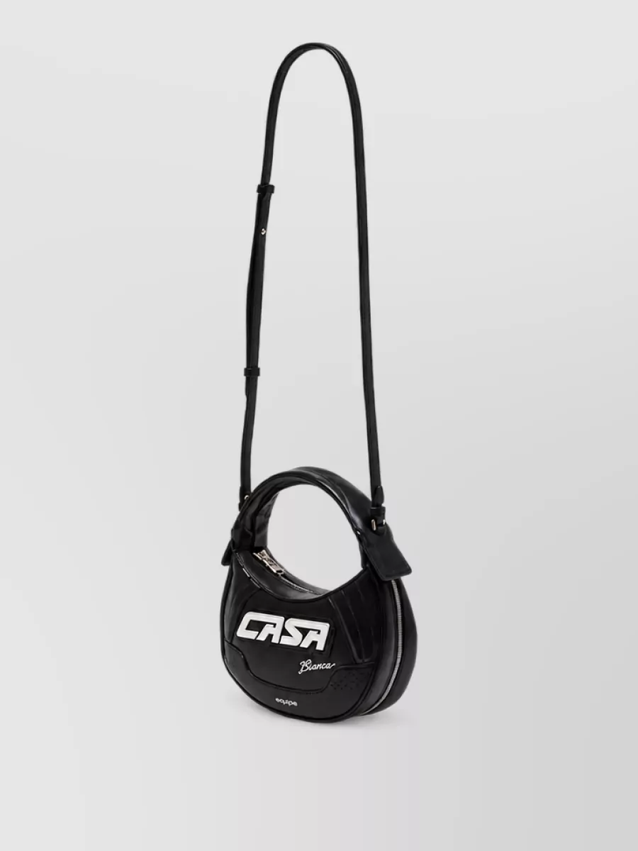 Casablanca exotic leather crossbody bag