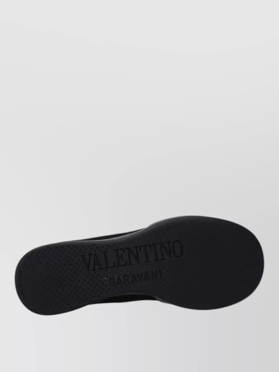 Valentino Garavani Logo Knit High-Top Sneakers
