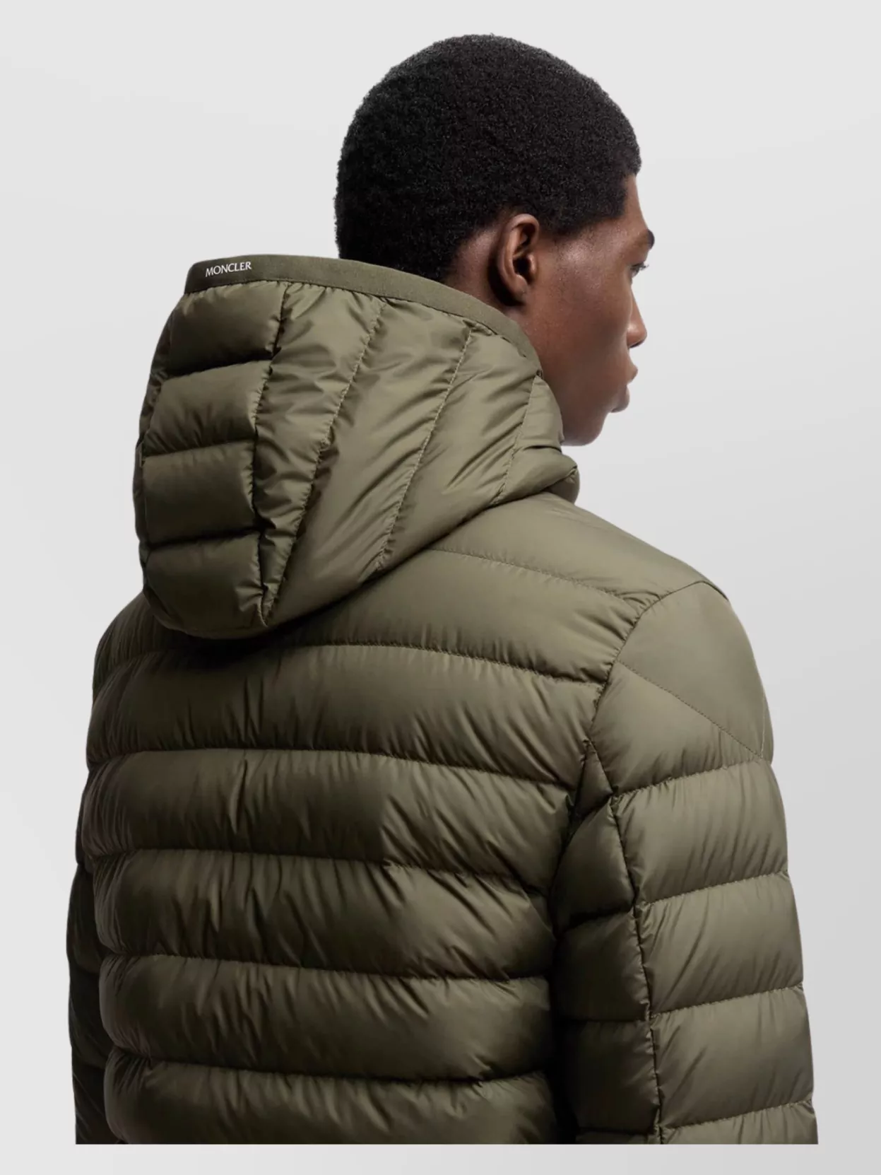 Moncler Short Down Jacket With Hood And Pockets