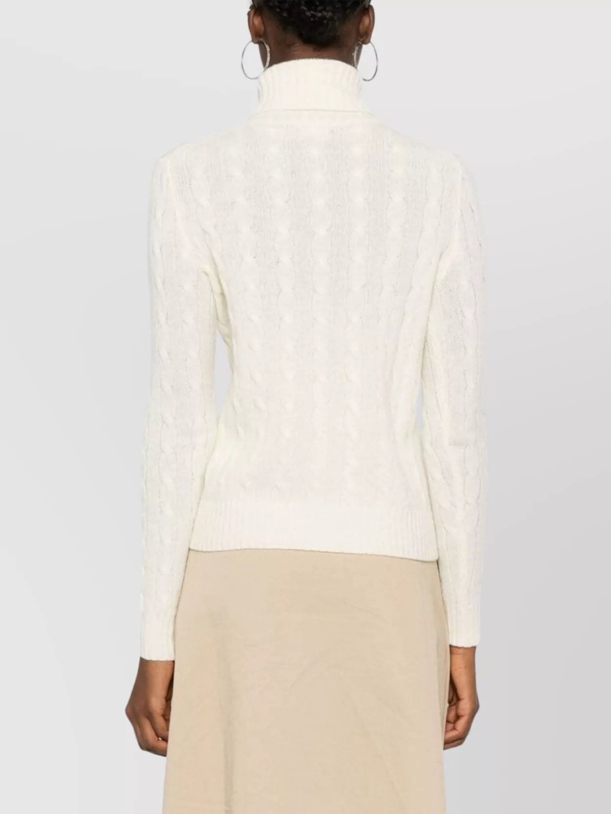 Ralph Lauren Turtleneck Wool Blend Knitwear In Pink