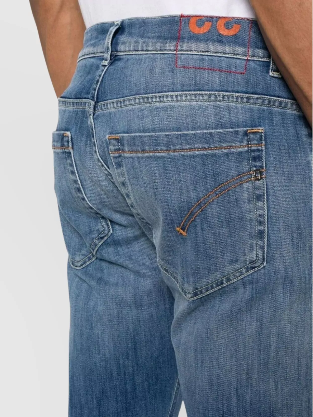 Dondup Rolled Cuffs Five-Pocket Faded Trousers