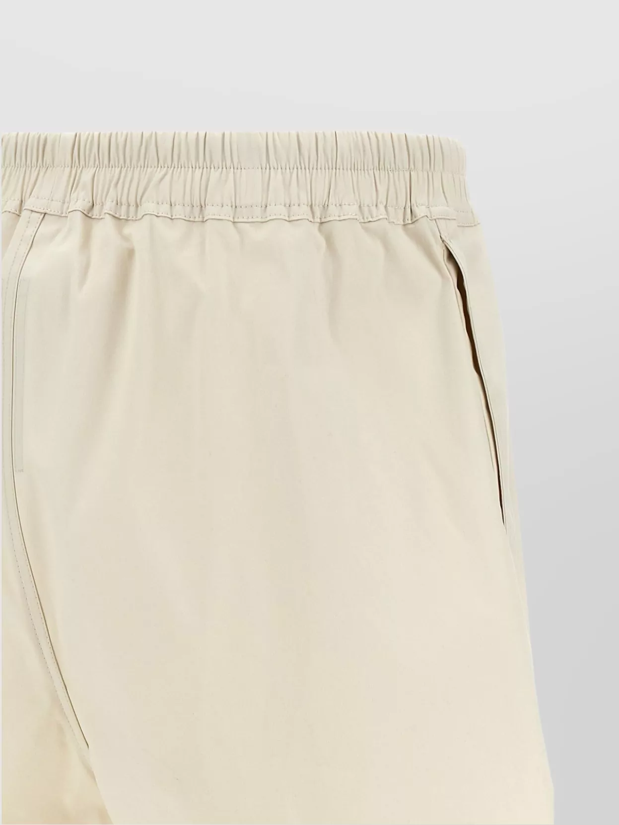 Rick Owens Elastic Waistband Bermuda Shorts With Side Slits
