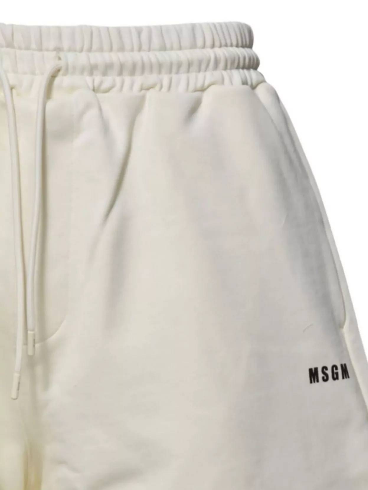 Msgm Elastic Waistband Shorts With Side And Back Pockets