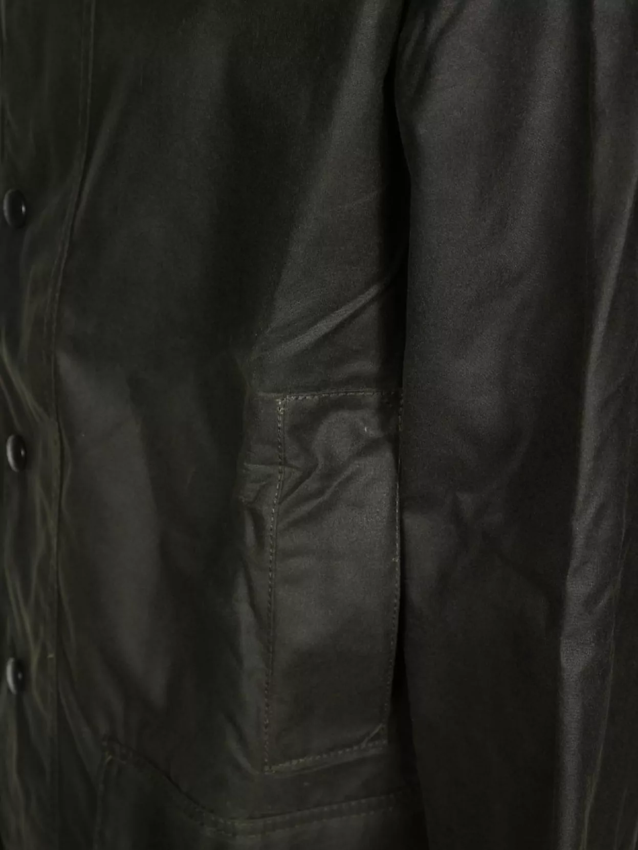 Barbour Cotton Waxed Parka Corduroy Collar