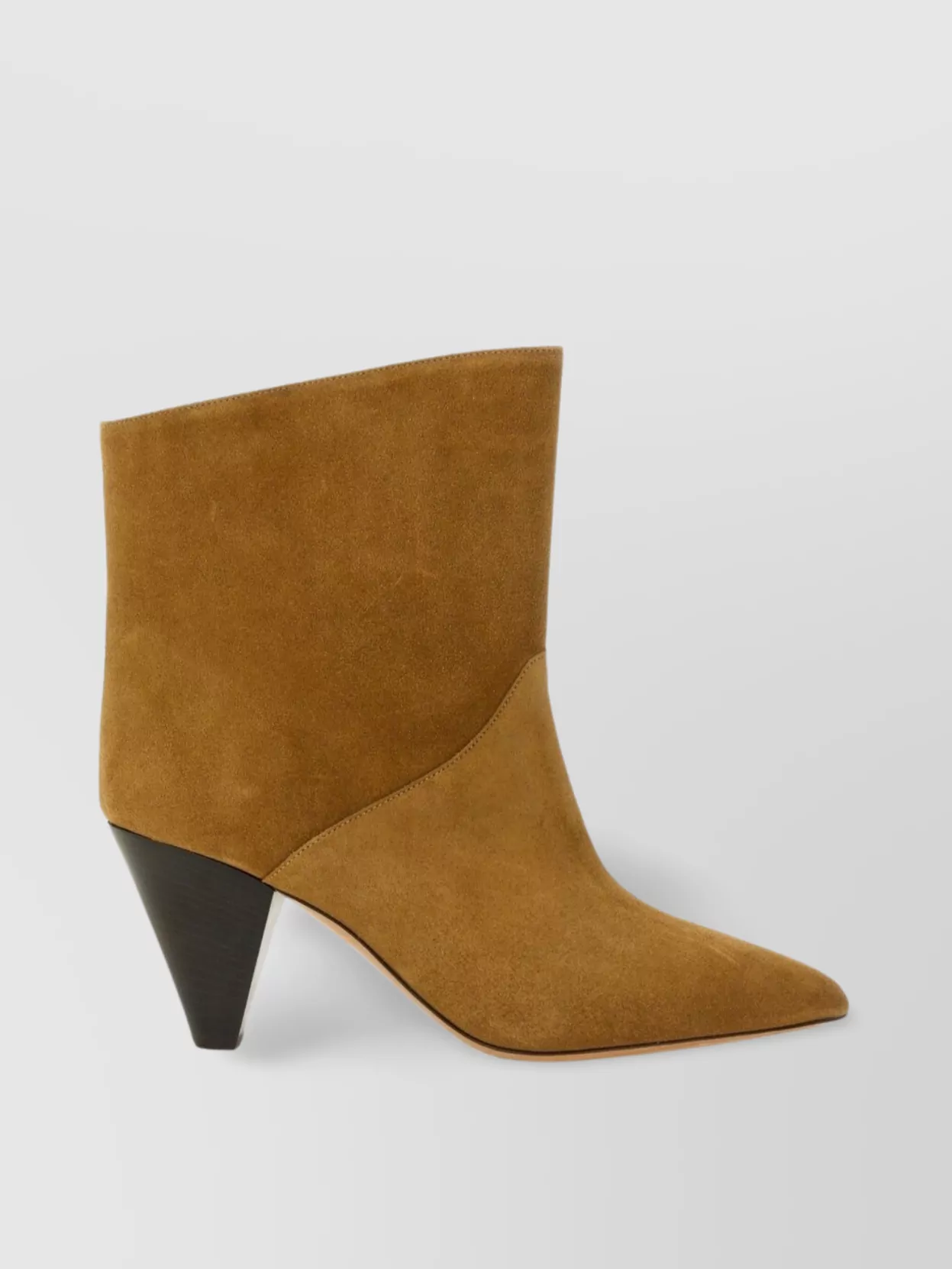 ISABEL MARANT "LOLINE" SUEDE CONE HEEL ANKLE BOOTS