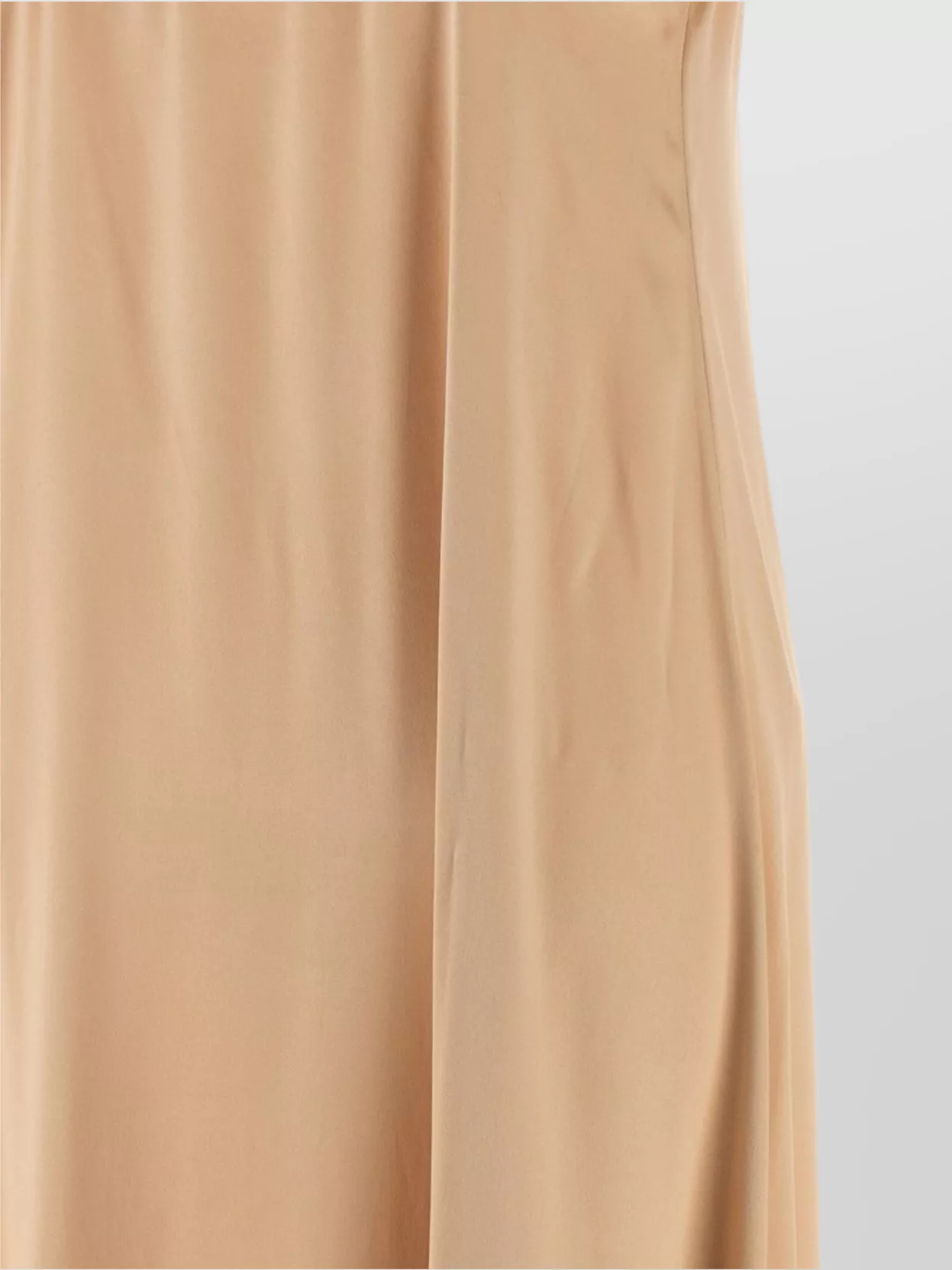 Ferragamo V-neck Flowing Floor-length Dress Straps In Brown