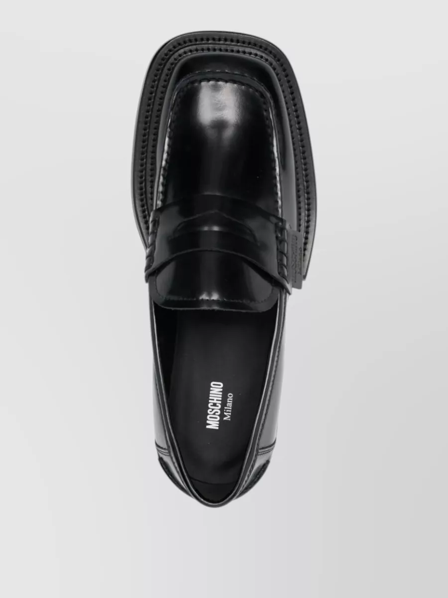 Moschino Leather Loafers