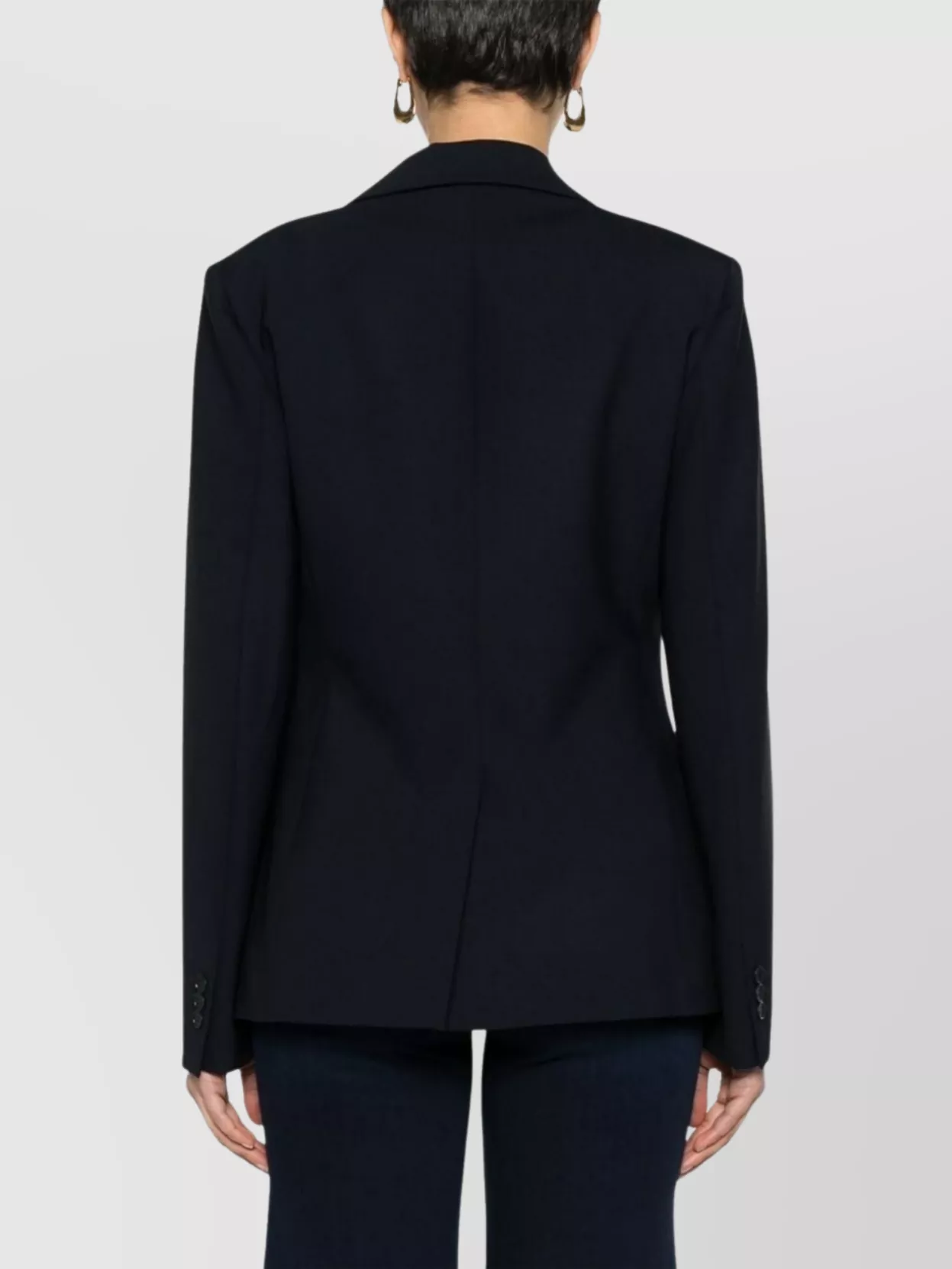 P.A.R.O.S.H TAILORED WOOL BLAZER FEATURING SHOULDER PADS