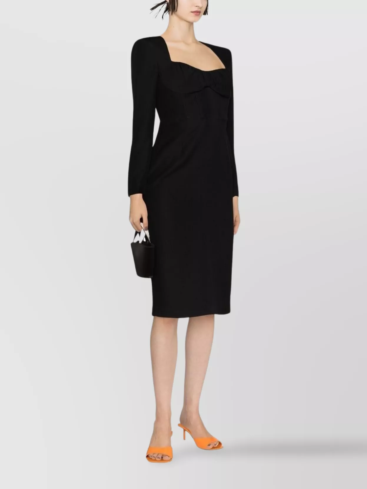 Shop Roland Mouret Wool And Silk Blend Tube Dress Midi