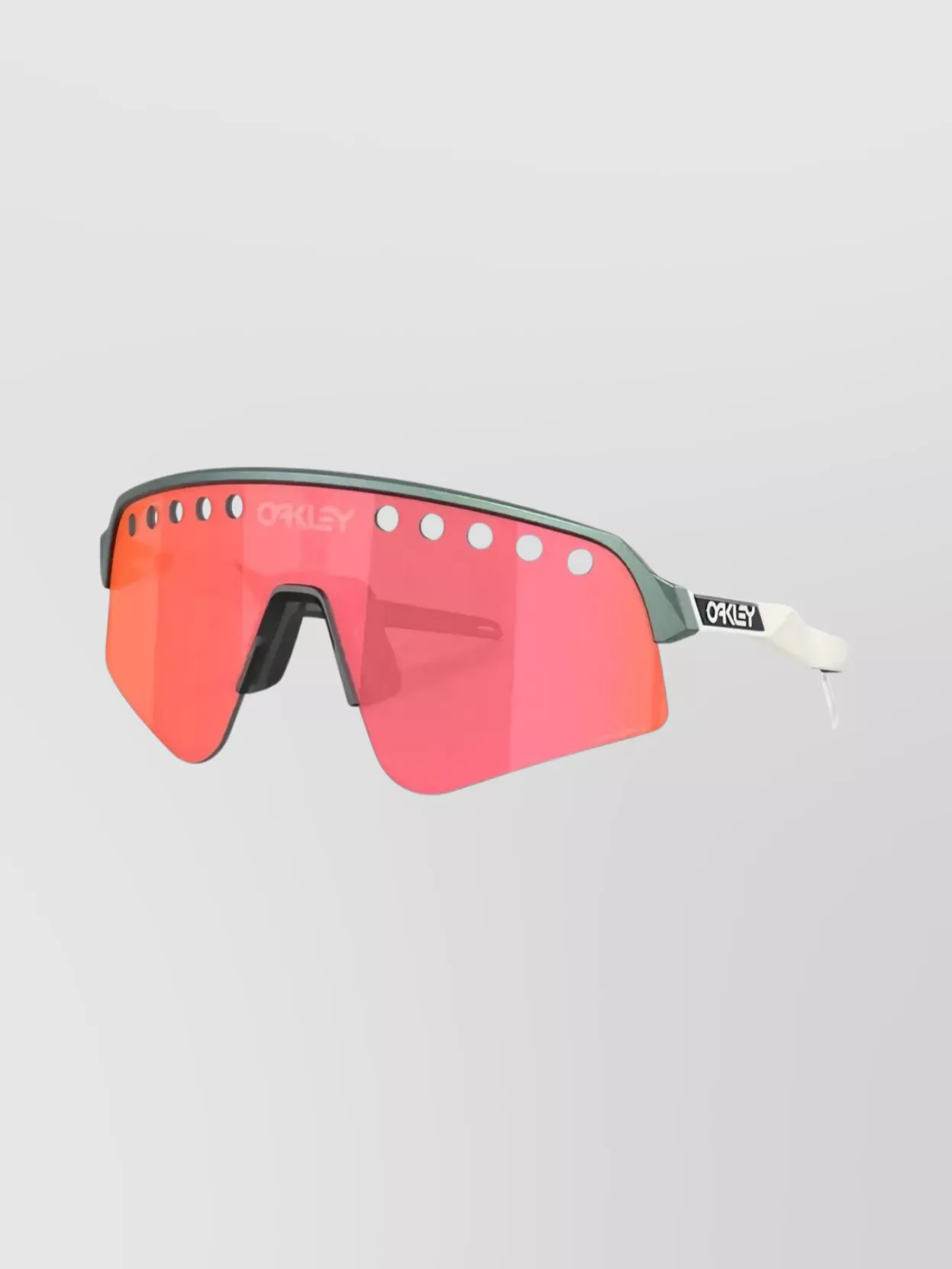 Oakley Wraparound Sunglasses With Adjustable Nose Pads In Pink