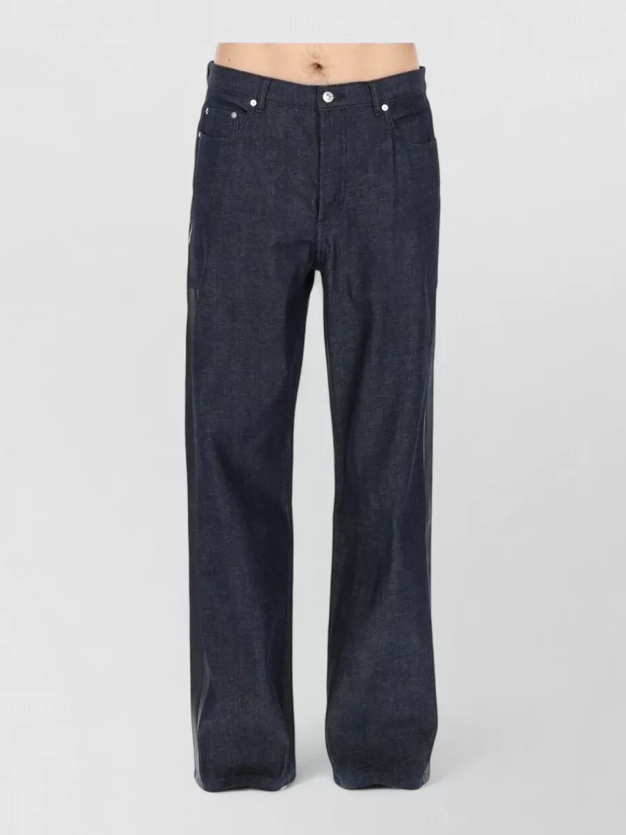 A.P.C. printed straight-leg jeans