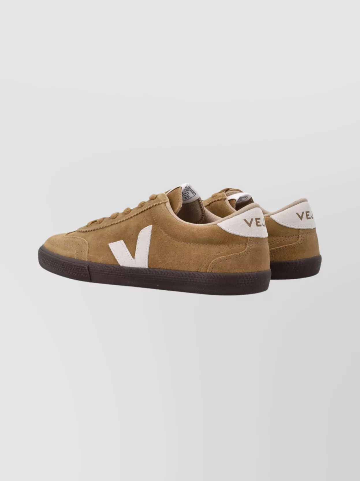 Veja Sneakers With Contrast Heel Tab And Suede Upper