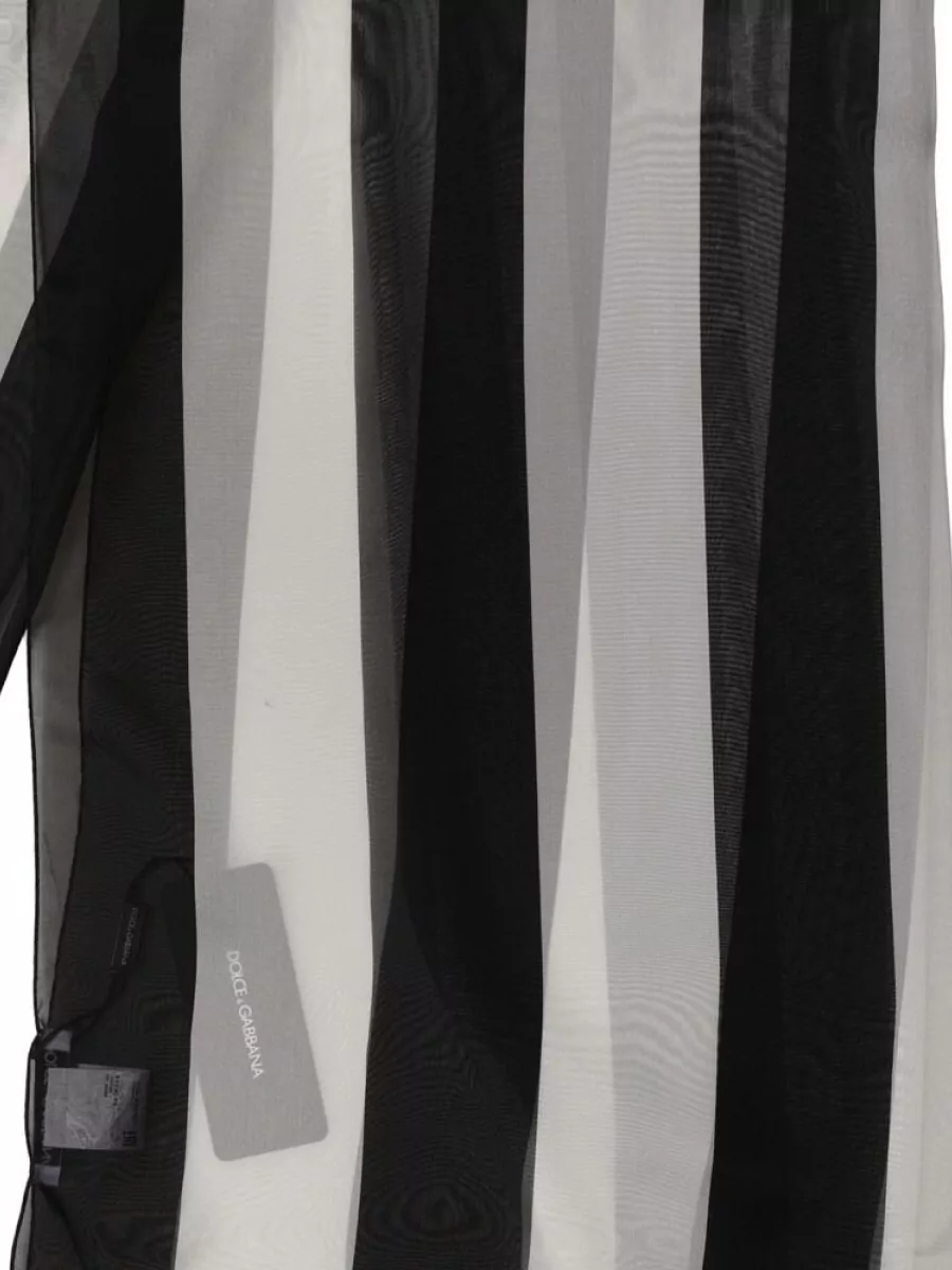 Dolce&Gabbana Silk Striped Scarf