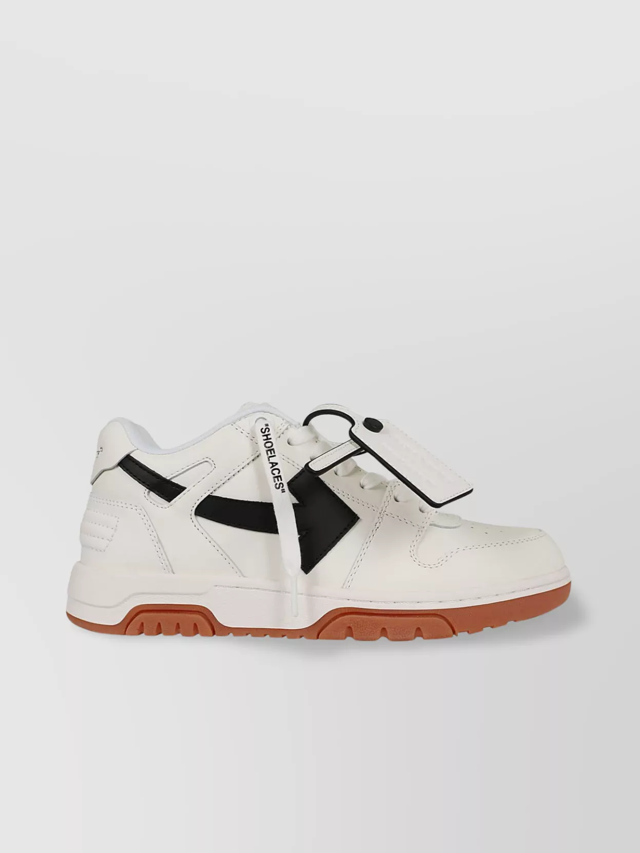 Shop Off-white Leather Chunky Sole Sneakers