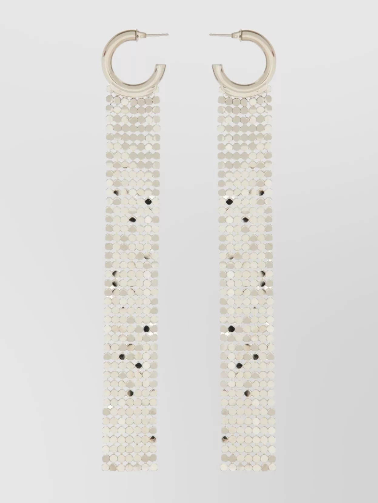 Rabanne Dangling Embellished Silver-tone Earrings