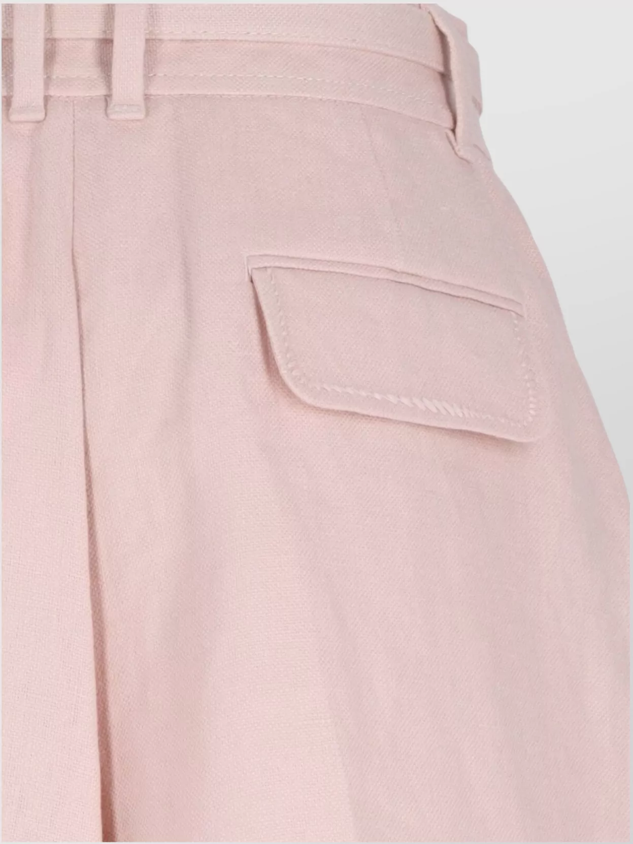 Zimmermann Straight Pleated Shorts Rolled Hem